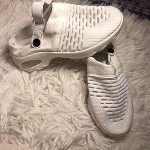 New White Slip on Mesh Sling Back Sneaker, Size 36 or 5.5 US